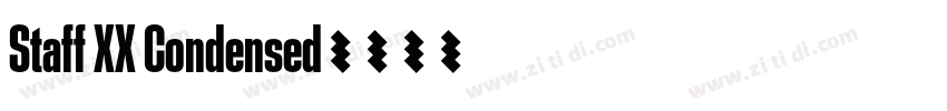 Staff XX Condensed字体转换